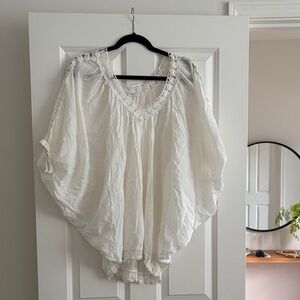 OndadeMar White Crochet Top